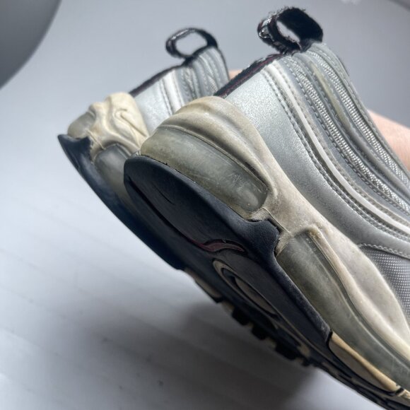 Nike Air Max 97 OG Men's Size 9 Sneaker Metallic 884421-001 (Missing insole READ - Picture 12 of 16